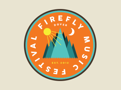 Firefly Patch firefly firefly festival music festival patch patch design trees vector