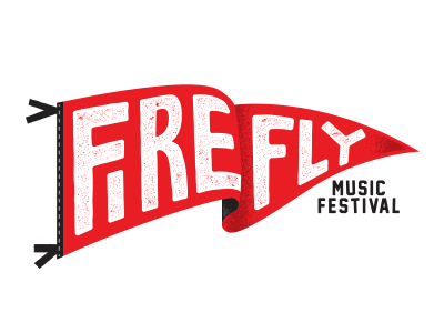 Pennant Practice college firefly firefly festival hand drawn music festival pennant type typography