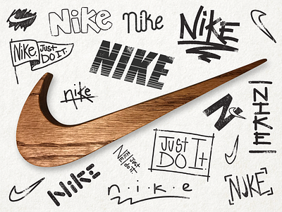 Swoosh lettering nike swoosh type typography wood woodworking