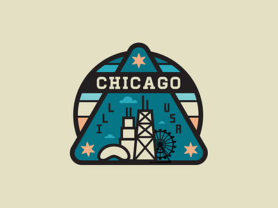 Chicago chicago hancock patch sears tower sky skyline sticker the bean