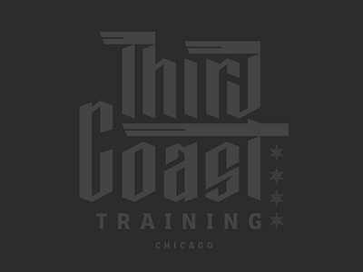 Third Coast Branding black blackletter. black letter branding chicago logo. font train type typography