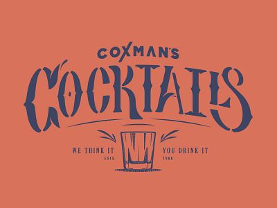 Cocktails branding design hand lettering icon lettering logo type typography