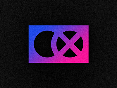 "COX" Icon brand gradient icon logo monogram