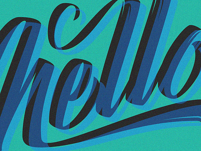 Hello #2 calligraphy cursive design font hand lettering lettering script type typography vector