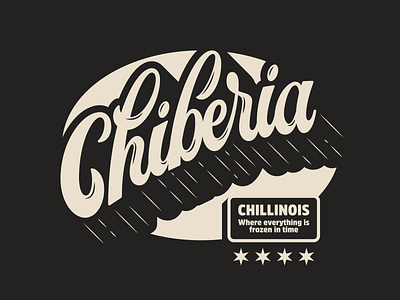 Chiberia calligraphy chiberia chicago chitown cursive hand lettering lettering logo script type typography vector