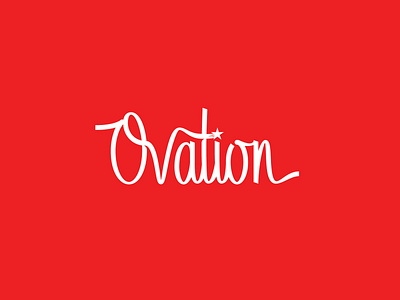 Ovation brand branding calligraphy car badge design font hand lettering lettering logo logo design logotype script star type typography vector