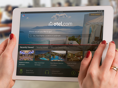 Hotel Booking iPad App Design application booking flow ios ipad mobile travel mobile ui prototype travel trip ui