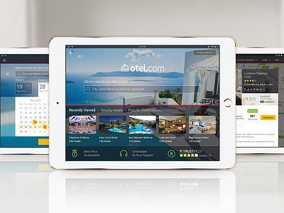 Hotel Booking iPad App Design Details application booking flow ios ipad mobile travel mobile ui prototype travel trip ui