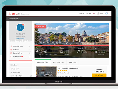 Dashboard Design asist booking dashboard travel trip ui design ux design web design