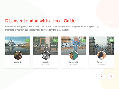 Local Guide design guide landing landingpage product finder travel ui ux webdesign