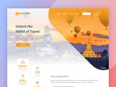 Travel Company Landing Page booking business landing page travel travel agency ui ux web design