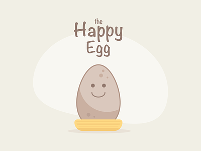 The Happy Egg branding icon illustration vector