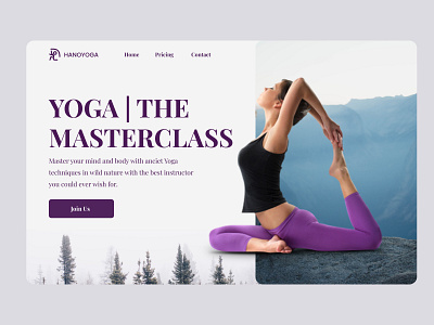 Yoga website design calm design nature uiux website yoga