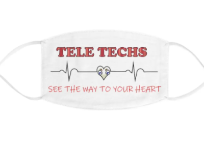 TELE Tech mask design ecg ekg sample technician telemetry