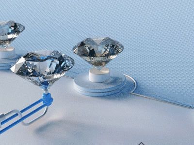 HRD Antwerp - Diamond grading process 3 3d ae animation c4d cinema 4d diamond gif grading process hrd