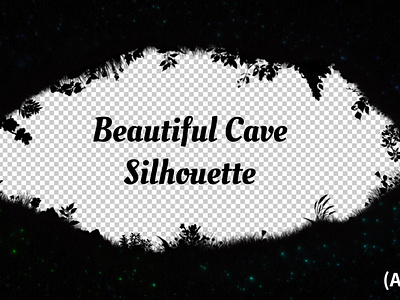 Beautiful Cave Silhouette Alpha Animation