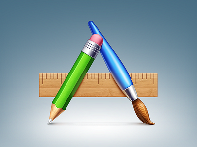 Icons for ReviverSoft app apps brush icon icons pencil ruler