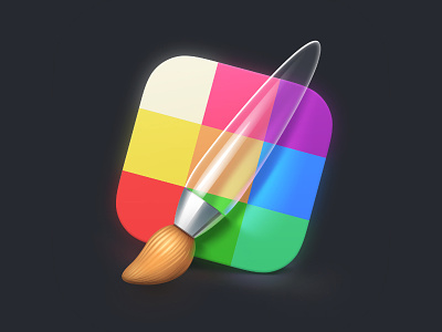 Icon brush colors create draw icon icons illustration ios palette
