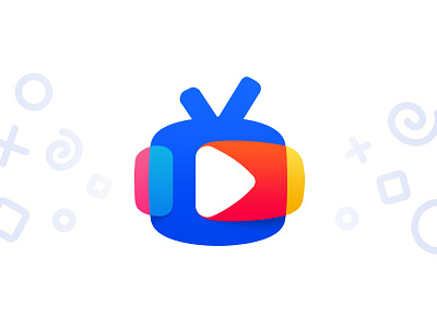 TV for kids logo blue colorful colors colourful colours icon kids logo logotype tv