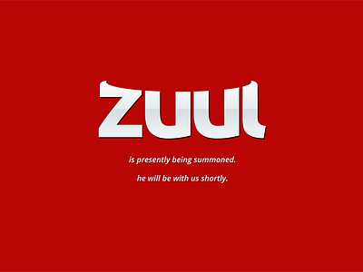 zuul.io logo / brand identity / landing page branding gaming identity landing page lettering logo logotype splash typography video games wordmark zuul