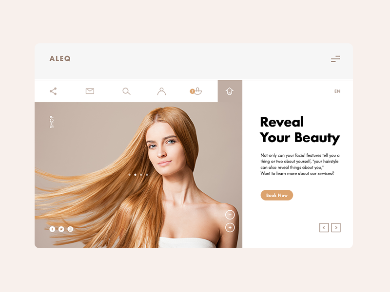 ALEQ Salon by Broklin Onjei on Dribbble