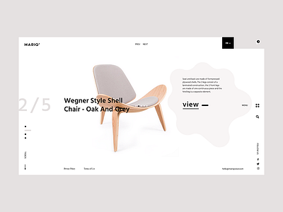 Mariq Oskar concept furniture graphicdesign landing shop site ui ux web webdesign webpage website