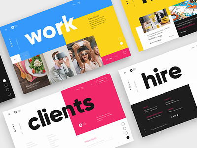 Branding Agency - Landing Page agency colors designer landing layout page typography ui ux website