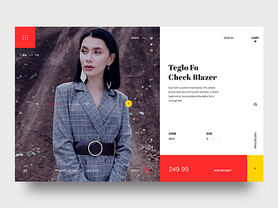 Teglo Fo - Product Page creative design fashion interface landing layout typography ui ux webdesign webpage website