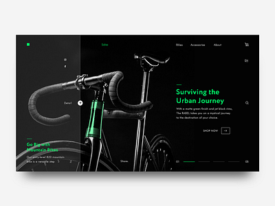 Speed Bike UI concept homepage design interface landing layout store ui ux web webdesign webpage website