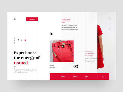 HotRed Fashion Store - Home Page Animation animation ecommerce fashion onlinestore ui ux web webdesign webdesigner webpage website woocommerce