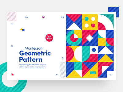Haus of Patterns - Montessori Geometric Pattern graphicdesign illustrations pattern print web webdesign website