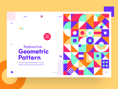 Haus of Patterns - Radioactive Geometric Pattern graphicdesgn illustration illustrator landing pattern print print design ui ux vector web webdesign webpage website