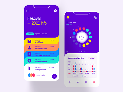 Festival Info App app interface s ui
