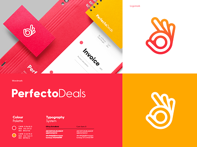 Brand Design - Perfecto Deals brand identity print typography
