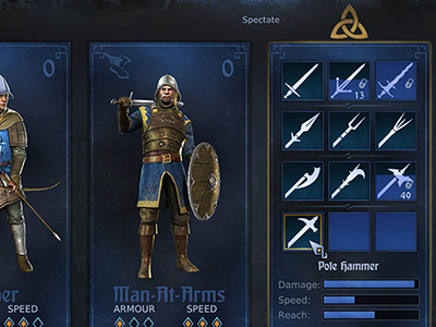 Loadout chivalry layout ui user interface video game