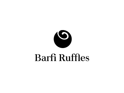 Barfi Ruffles barfi brand branding design graphicdesign identity india ligature logo mark minimal packagedesign sweets uk vector