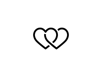 Lovers brand branding design emblem graphicdesign heart identity logo logodesign love lovers mark minimal sign vector