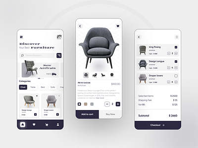 Furniture App by Rahman Jewell on Dribbble