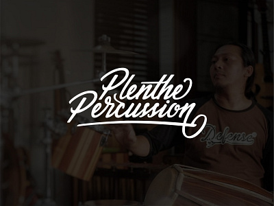 Plenthe Percusion Logotype branding design handlettering lettering lettering art lettering artist lettering logo logo logodesign logotype music musician typedesign typelogo typography vector