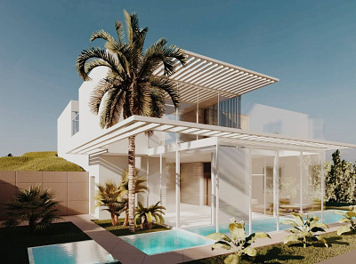 Tivat House 3dmodeling architecture design efficiency energy home house houses inspiration pool render seahouse seaside sustainable