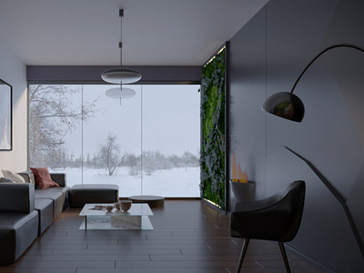 Nature design interior living room fitowall 3dmodeling architecture design efficiency energy inspiration interiordesign interiordesigning render sustainable