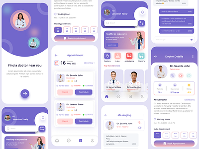 Doctor Consultation app design doctor consultation graphic design healthcare ios medical mobile app mobile application ui user experience user interface ux