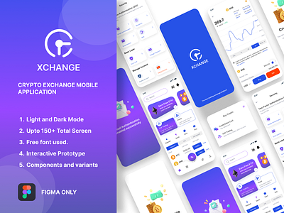 Crypto Exchange application blockchain crypto crypto wallet cryptocurrency ios marketplace mobile nft wallet