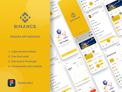 Binance Redesign application blockchain crypto crypto wallet cryptocurrency ios marketplace mobile mobile application nft wallet