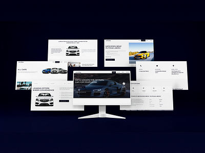 CarLease Web UI Design car lease figma ui uiux design user experience user interface ux web design website