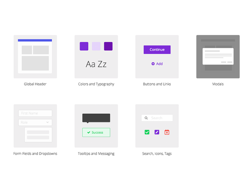 Design System tooltips modals buttons design systems