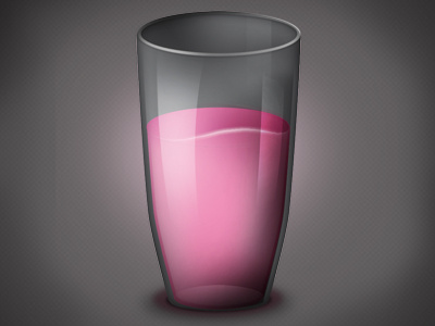Glass milk icon glass icon milk pink