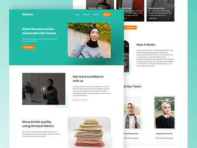 Afsana Landing Page