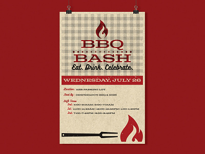 BBQ Bash Poster bbq event event poster flyer poster