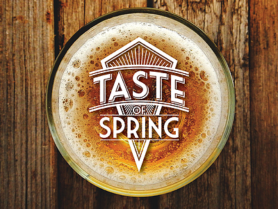 Taste of Spring Event Logo art deco beer tasting branding design graphic design illustration logo vector wine tasting